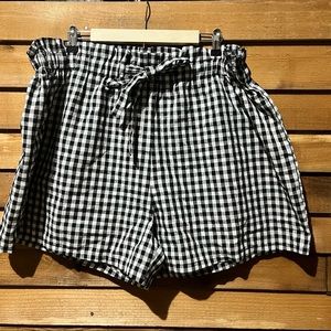 Gingham Paperbag shorts